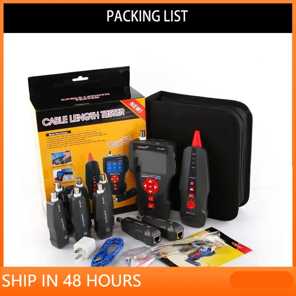 

Original Noyafa NF-8601W Multifunction Network Cable Tester RJ45 RJ11 BNC POE PING Crosstalk Test Network Wire Cable Tracker