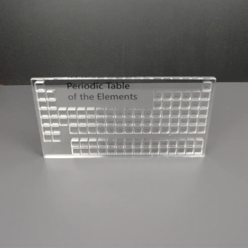 Element Cube Collector Box Acrylic Box Case 10mm Grid Element Cube Collection Clear Periodic Table Storage Boxes