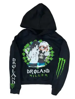 2025 American retro personalized hoodie trendy sports sweatshirt Y2K letter pattern printed hooded sweatshirt street wear