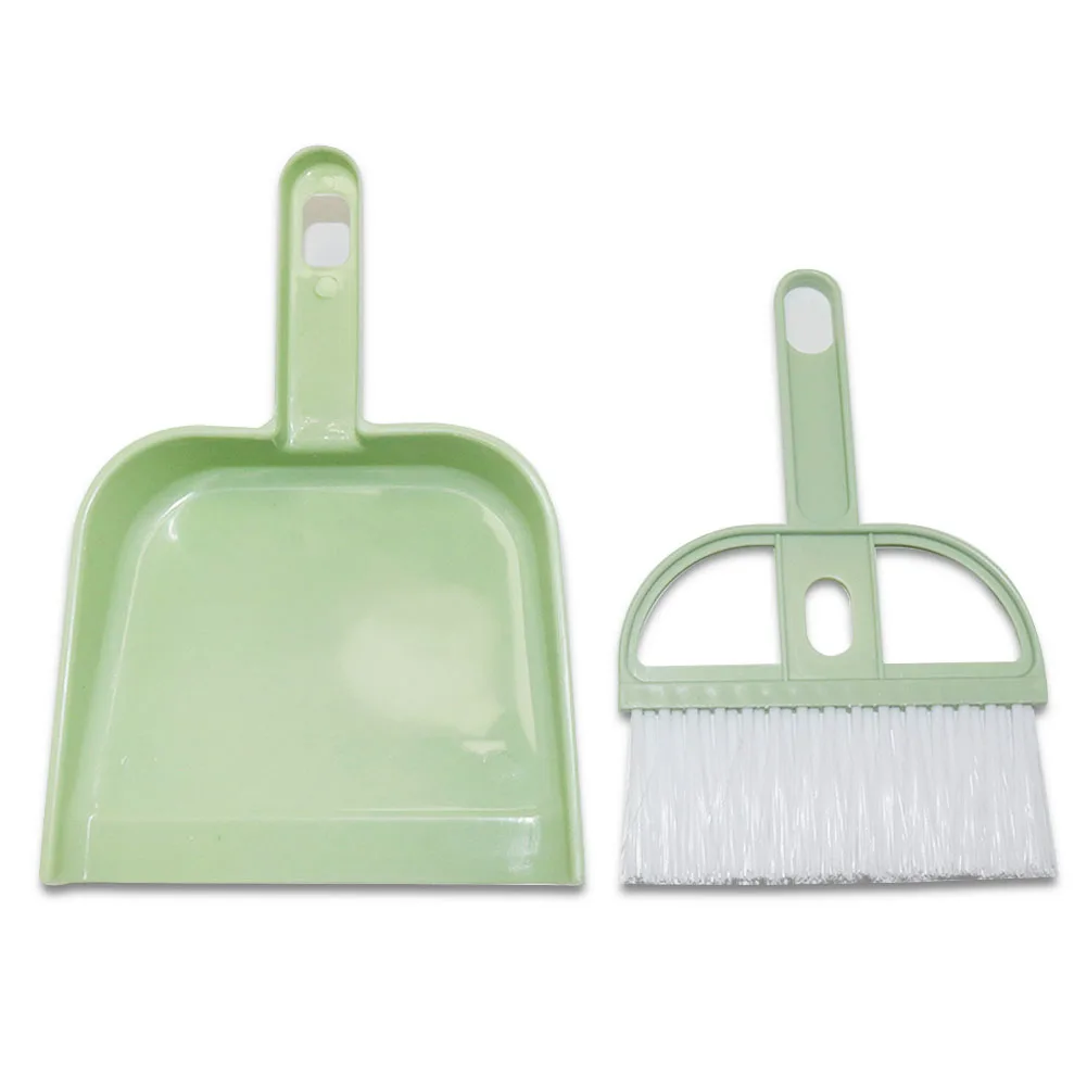 Children's Mini Desktop Cleaning Broom Set Computer Keyboard Gap Small Broom Plastic Even Shovel Brush Cleaning