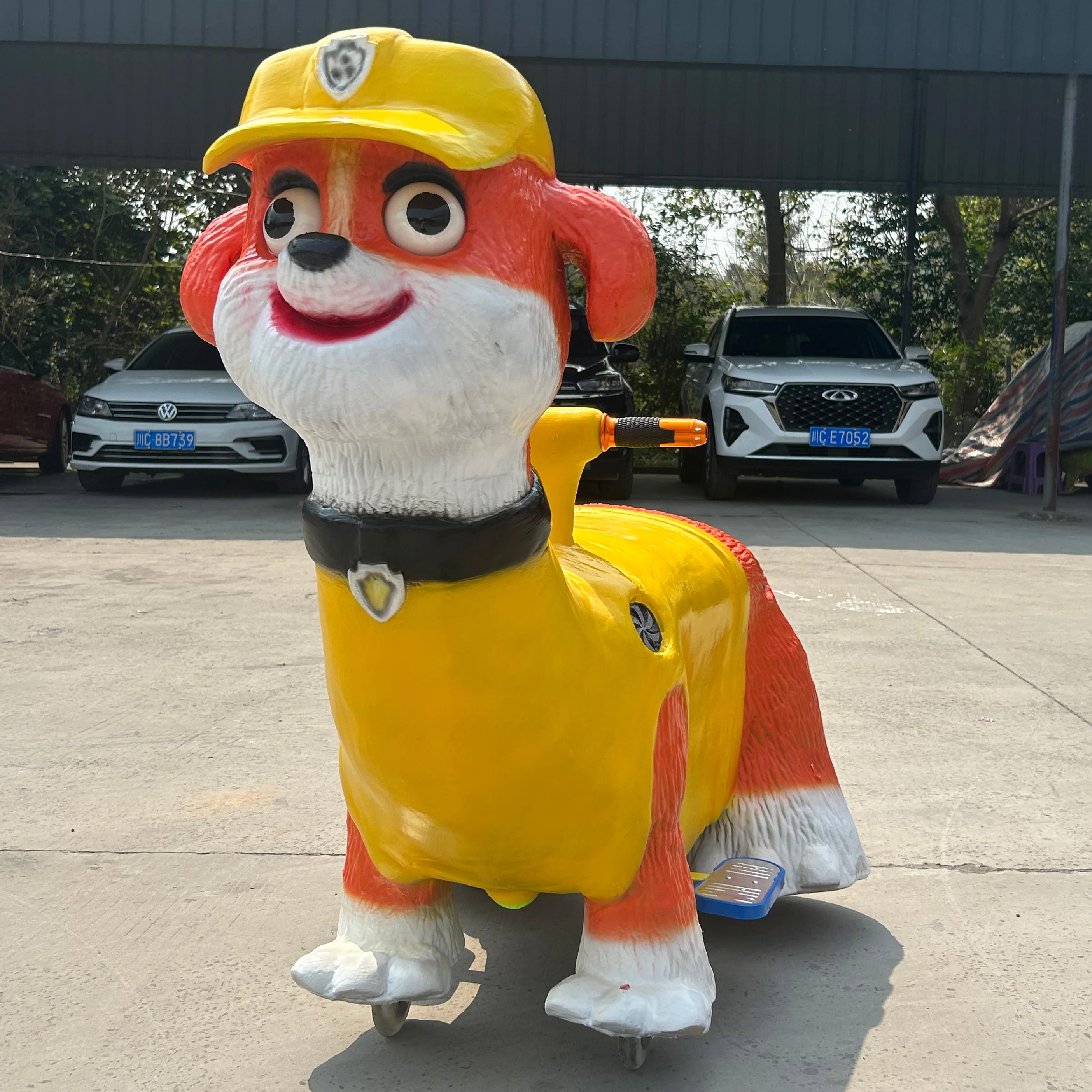 Electric Dinosaur Car for Kids Animals Themed Bumper Cars with Remote Control for Indoor and Outdoor Shopping Mall Riding