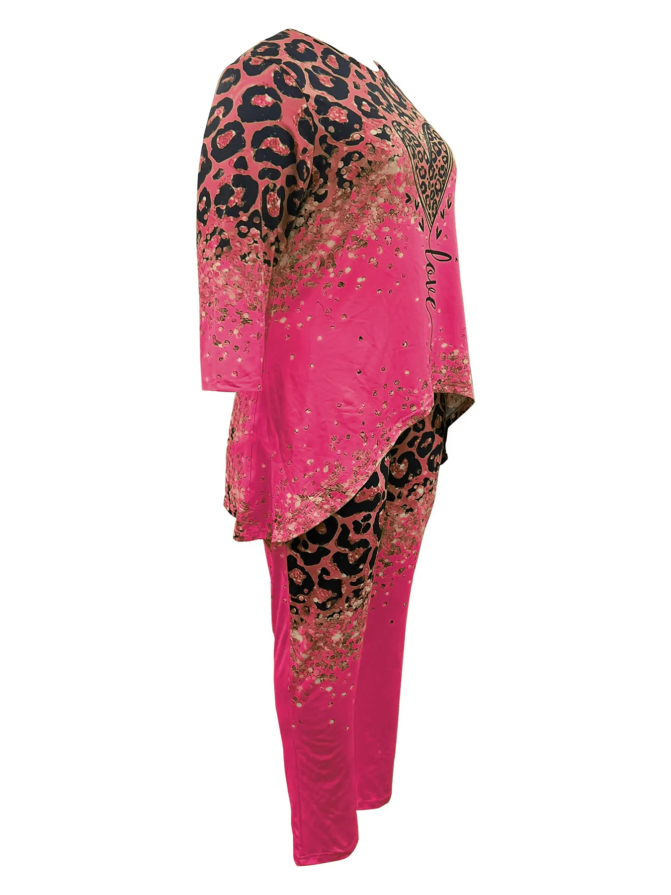 Plus Size Women’s Two-Piece Suit for Vacation and Leisure Plus Size Women’s Two-Piece Suit for Vacation and Leisure