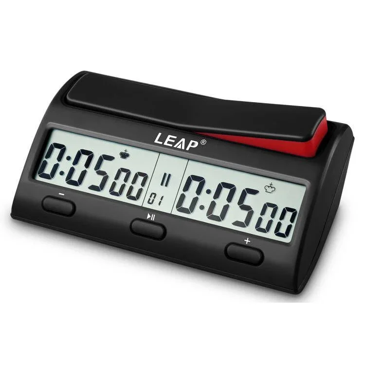 Digital Chess Clock LEAP PQ9912 Professional Digital Chess Clock Count Down Timer Novelty Multifuctional Practical Game Competition Count Up Player