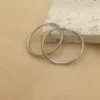 Stainless Steel 12-70mm Mariasz Minimalist Big Circle Hoop Earrings for Women Trendy Gold Color Metal Round Earring Jewelry 5