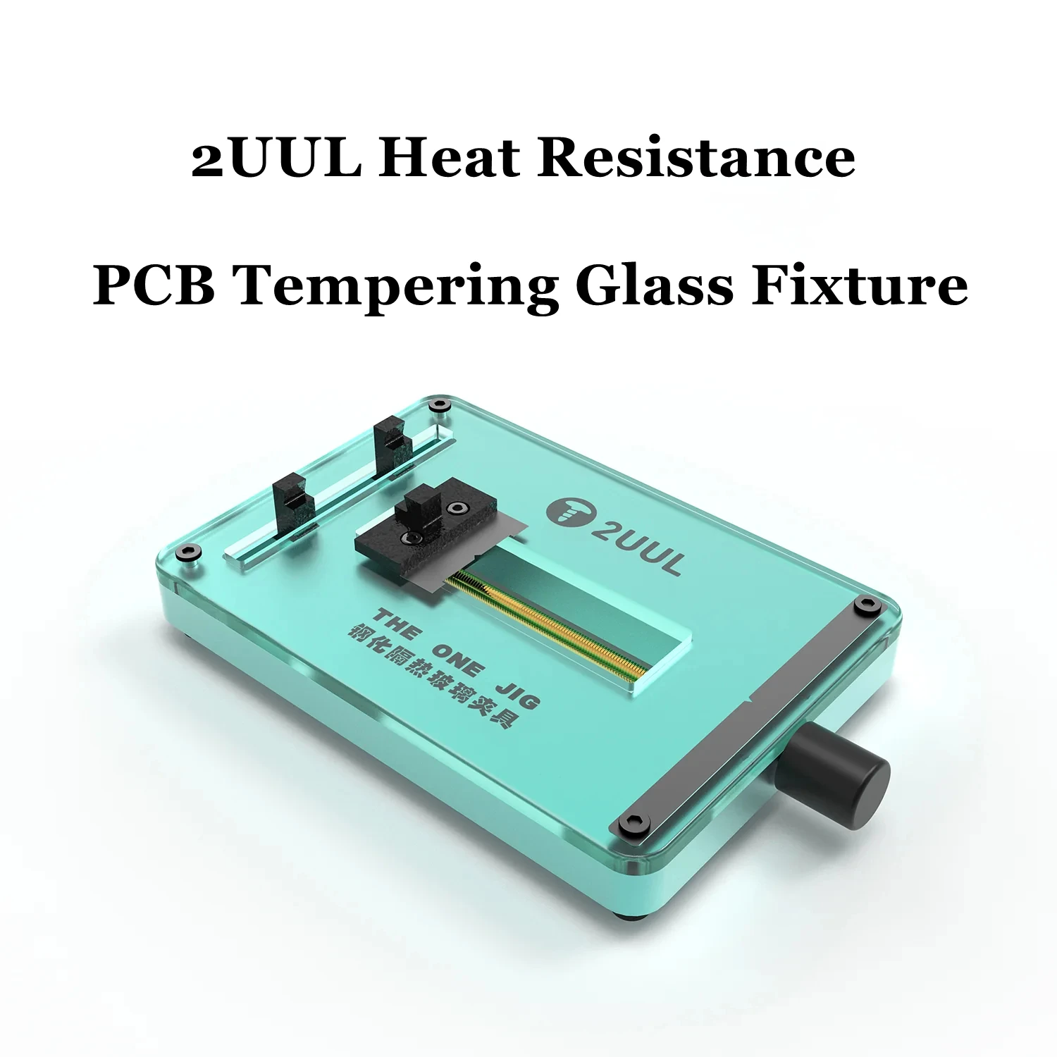 2UUL THE ONE Jig PCB Holder with Heat Resistance Glass Tempering Surface Motherboard Fixture for Mobile Phone Logic Board Repair