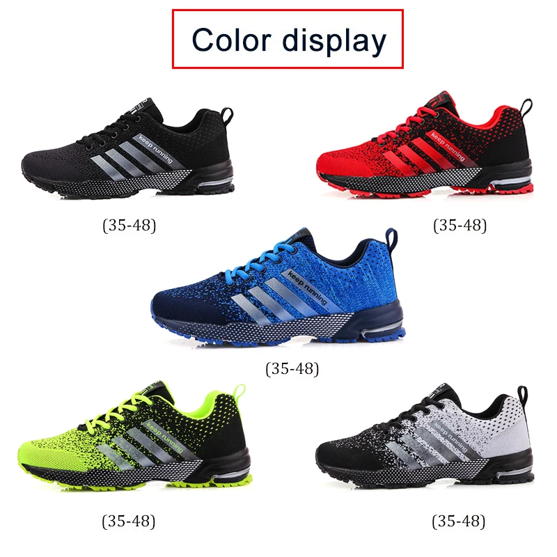 

women Sneakers New Breathable Casual Comfortable Stable Shock Absorption Light Women Sport Shoes Size 48 men shoes Runing Shoes