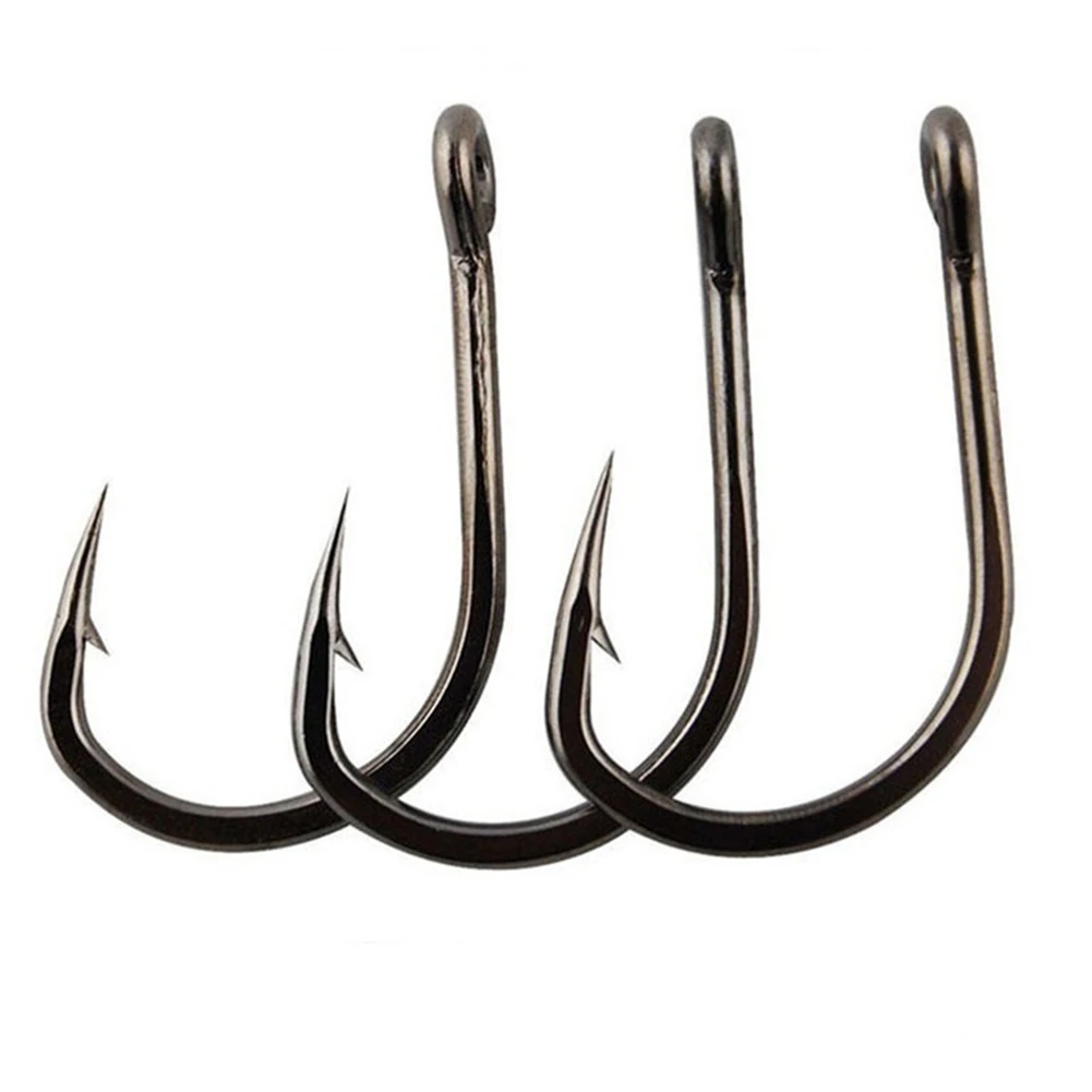 PRO BEROS Angeln Haken Set Mit Schleife Stacheldraht Karausche Karpfen Angeln Meer Eyed Kreis Haken 3 #-12 # angelhaken Angeln Zubehör Pesca – Detail 4