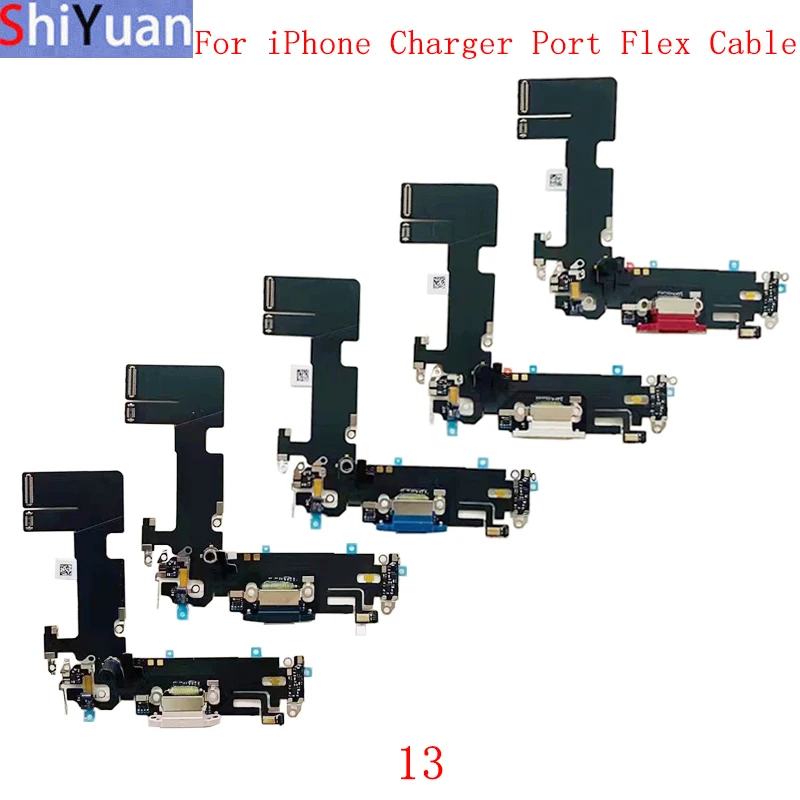 

Original USB Charger Port Dock Connector Flex Cable For iPhone 13 13 Mini 13Pro Max Charging with Microphone Repair Replacement