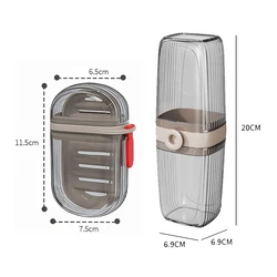 Compact and Durable Travel Toiletry Holder Set - Sealed and Dust - Proof Bathroom Storage Solution (2pcs)