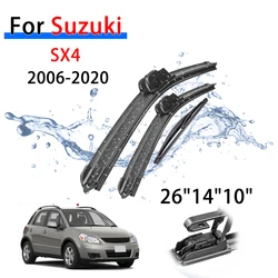 Kit d'essuie glace avant et arrière, pour Suzuki SX4 s cross 2013   2020 2019 2018, Kit de balais d'essuie glace de pare brise 26 "14" 10" 