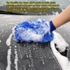 Microfiber Car Wash Mitt Double Sided Chenille Auto Gloves Ultra Absorbent Wash Car Sponge Scratch Free Microfiber Car Cleaning 5