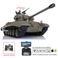 Henglong FPV 1/16 M26 RTR Radio Contol Tank 3838 With 360°Turret Rotation Upgrade Parts Gearbox Barrel Recoil 7.0 Version 2
