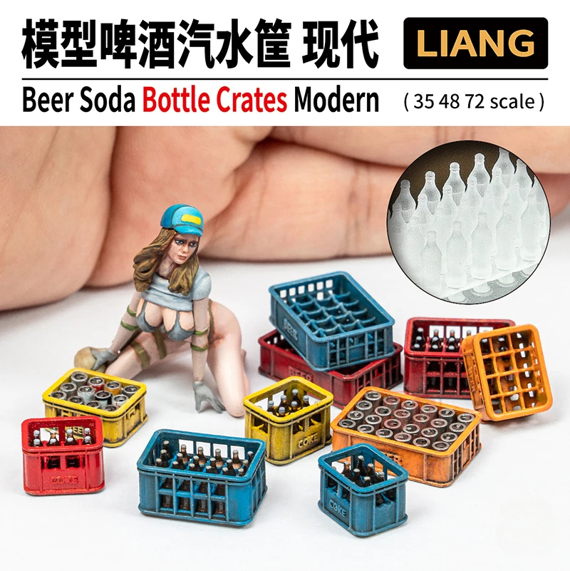 LIANG Model Scene Accessories 0431-34 Beer Soda Basket Classic Modern 1/35 1/48 1/72 model tools