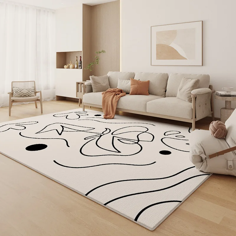 Modern Minimalist Living Room Decoration Carpet Fluffy Soft Lounge Rug Large Area Rugs for Bedroom Home Thick Non-slip Floor Mat 3