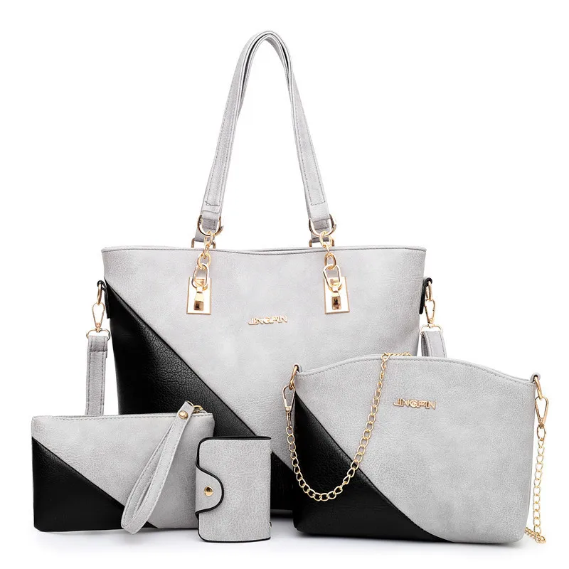 

High Quality Women's Bag Composite Bag 4 Piece Set Handbag Leather Shoulder Messenger Bag Diagonal Composite Bag