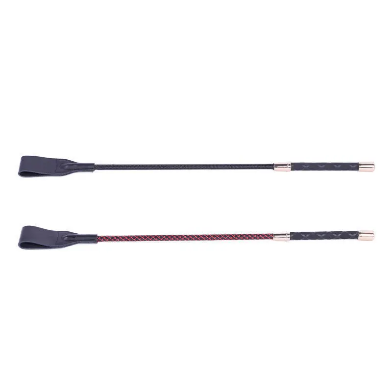 52CM Real Leather Riding Crop Horse Whip with Genuine Leather Top Premium Quality Crops Equestrianism Horse Crop 5