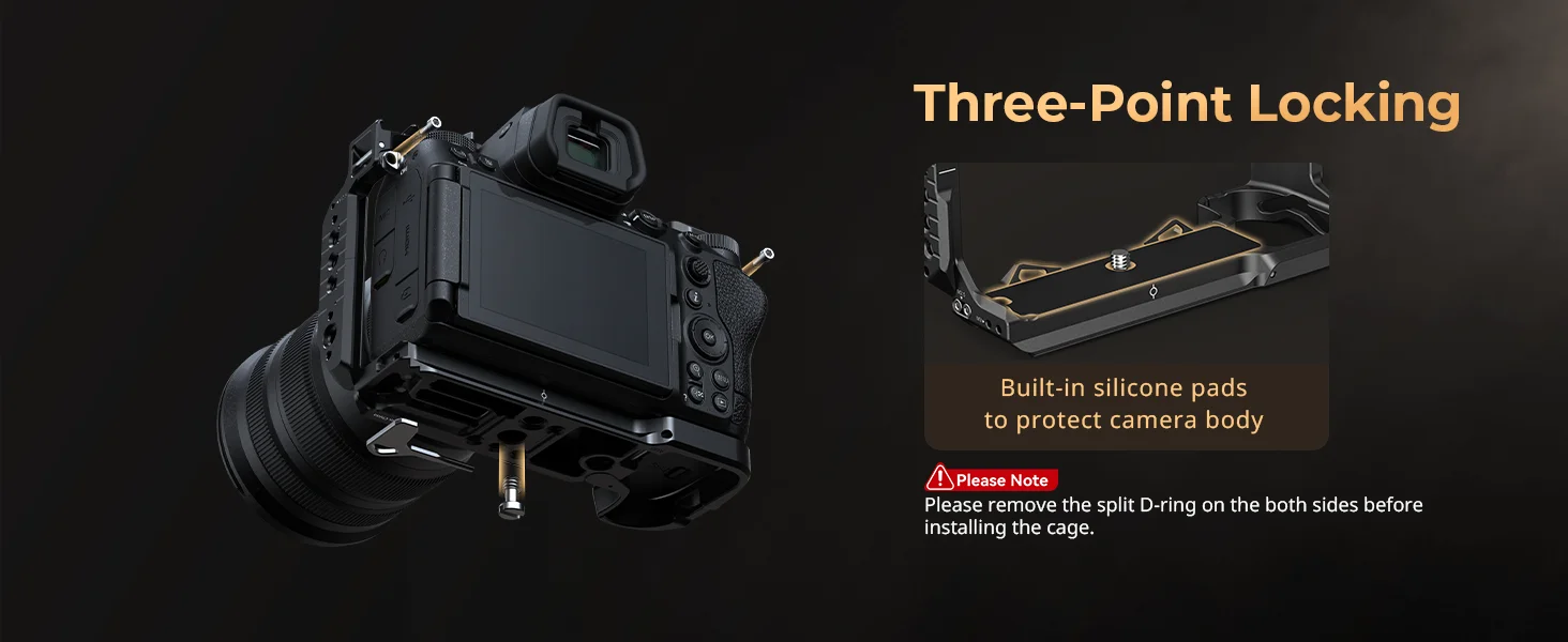 Z6 III Camera Cage Kit for Nikon Z6 III, with Top Handle and Cable Clamp, Full C