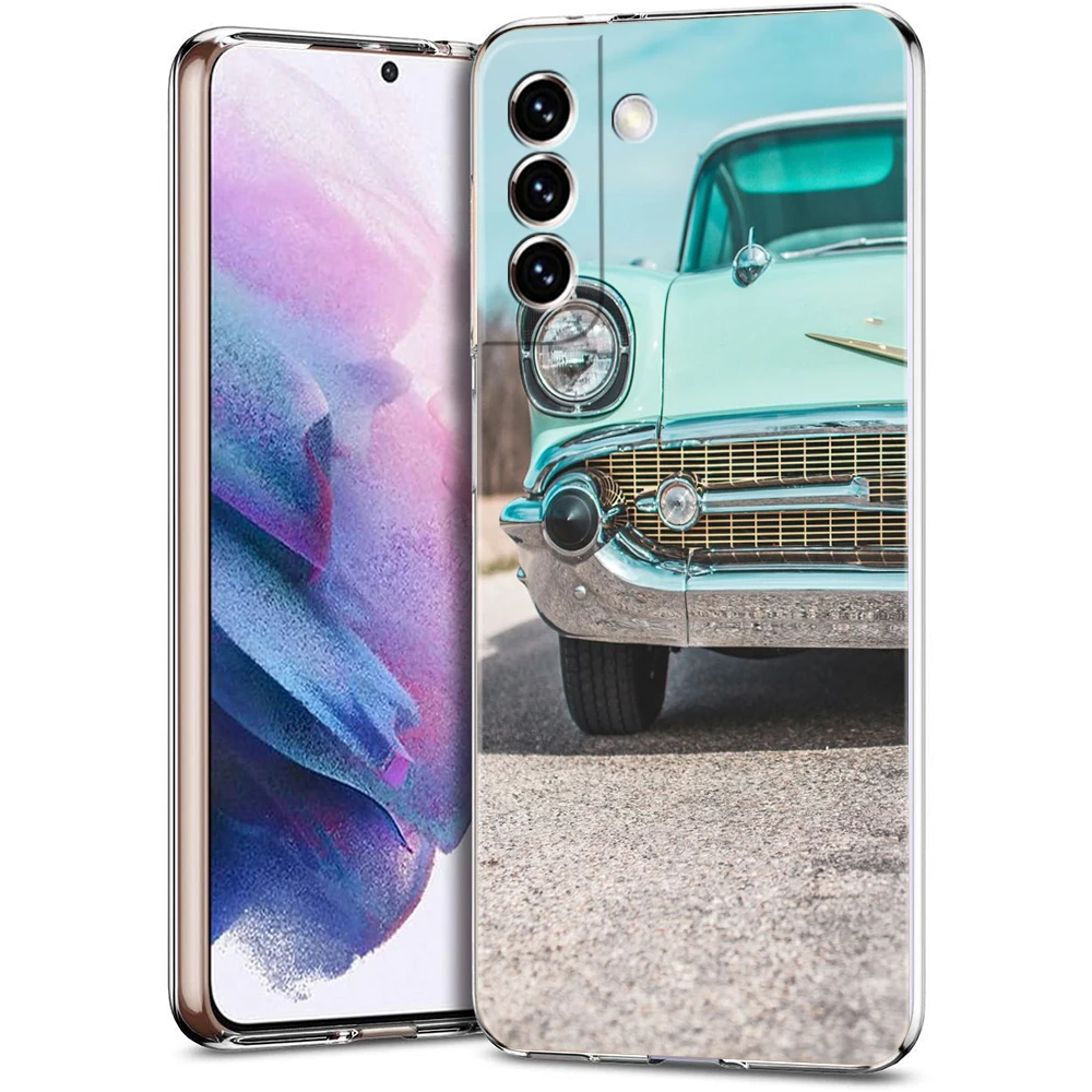 Classic Vintage Retro Car Design Soft Clear Phone Case