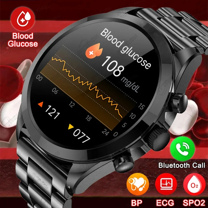 

2023 New Noninvasive Blood Sugar ECG+PPG Smart Watch Men Heart Rate Blood Oxygen Health Smartwatch Women Waterproof Sport Watch