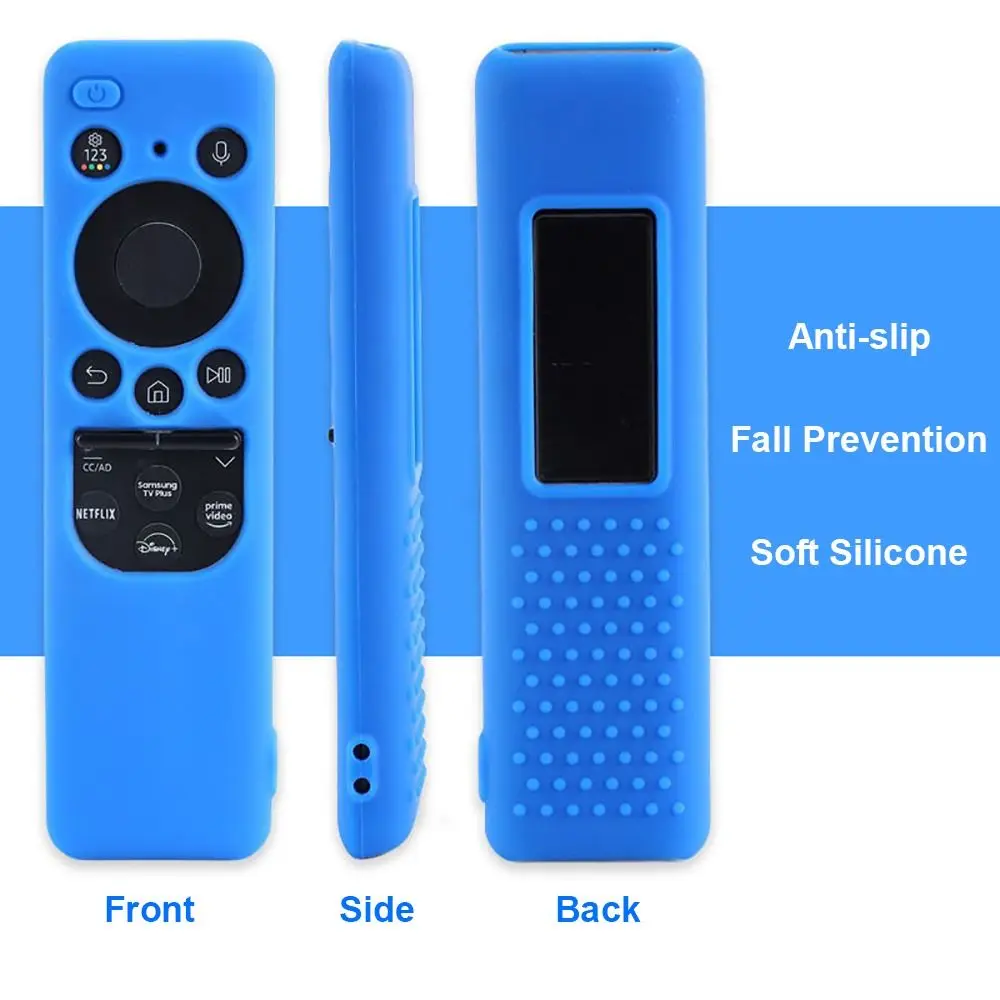 2024 Solar TV Remote Controller Cover Soft Shockproof Sheath Silicone Household Protective Case for Samsung BN59-01432A 01432J 5