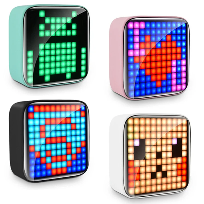 Retro-Pixel-Art-Portable-Bluetooth-Speaker-Placa-de-Display-LED-para ...