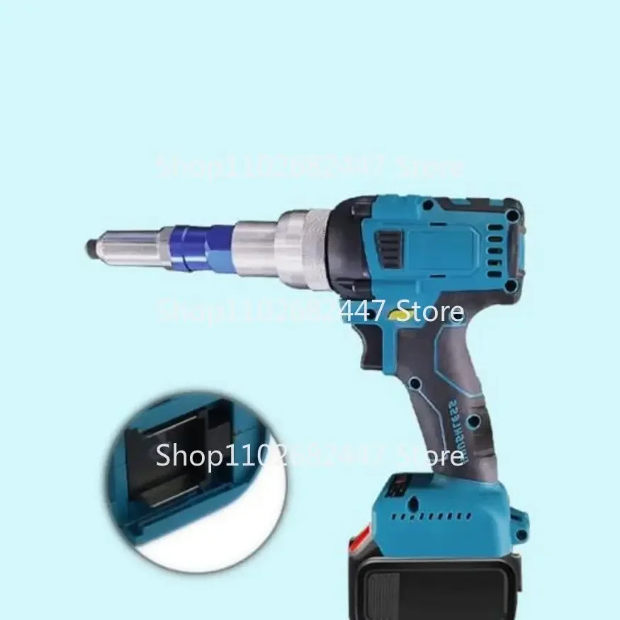 For Makita 21V Battery Electric Riveter Gun Brushless Screwdriver Applicable Rivet 2.4-4.8mm Wireless Riveting Tool (No Battery)