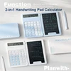 Planwith Calculator Writing Tablet with Stylus Folding 12 Digits Desktop Scientific Calculators Doodle Drawing Memo Erasable Pad 1
