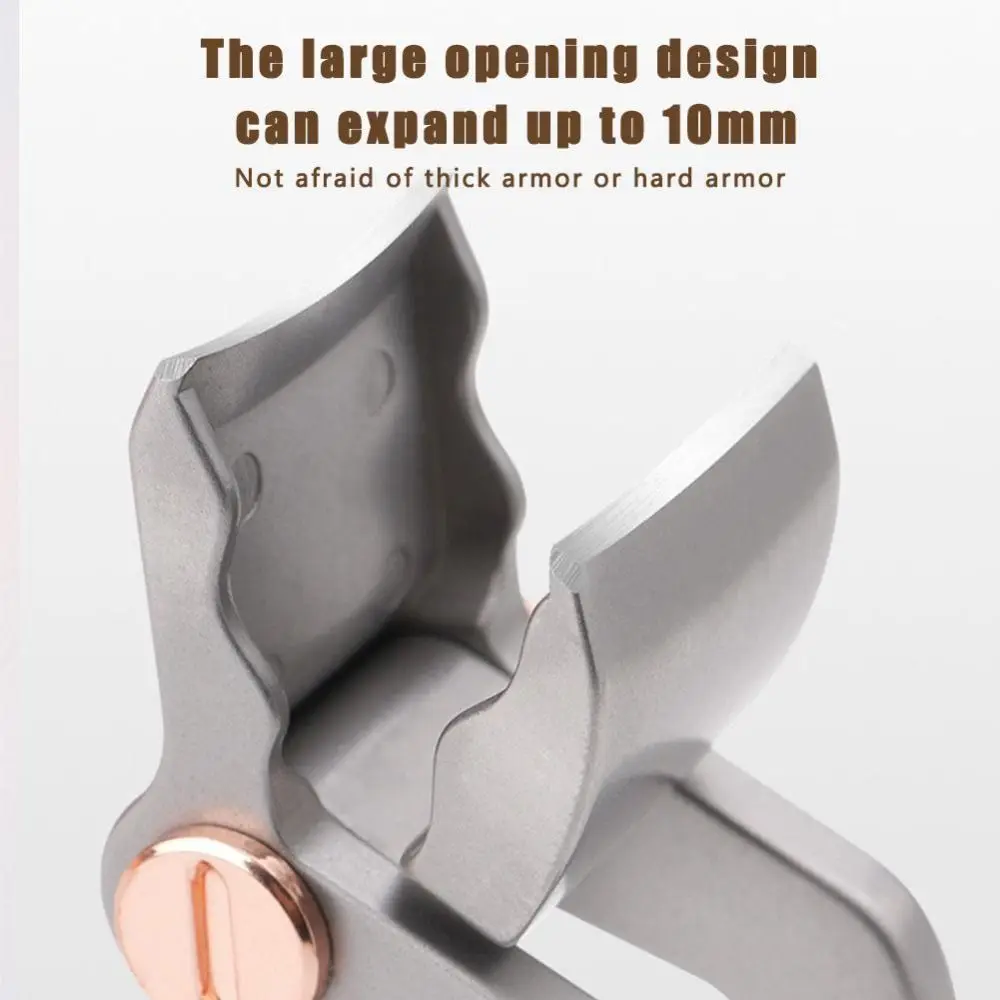 Ergonomic Stainless Steel Manicure Cutter Wide Jaw Anti-splash Nail Clippers Durable Pedicure Tools Beauty