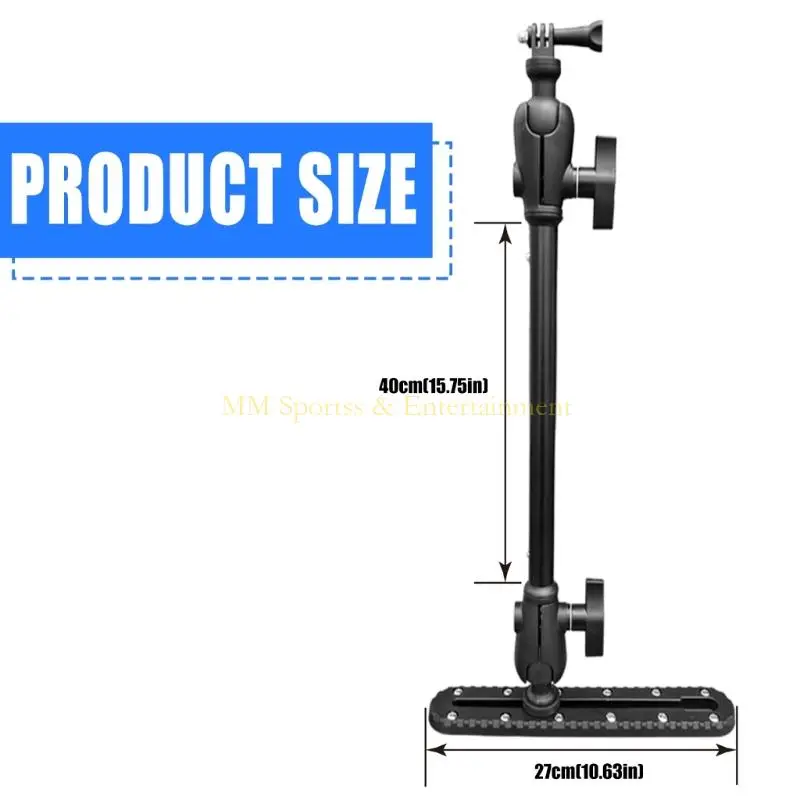 31 Be 다중 각도 플라스틱 카메라 브래킷 안전 카메라 홀더 카약 용수 스포츠 용 긴 암 홀더
