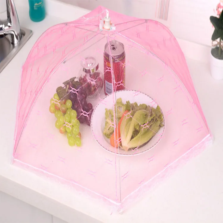 Description Picture 6 of itemLarge foldable food cover gauze table cover dining table anti-fly mosquito food tent (74cm*25cm)