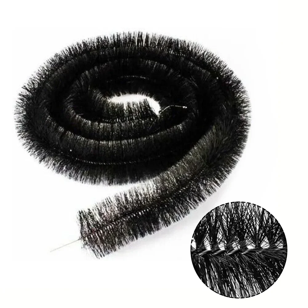 4Meter Gutter Guard Brush Leaf Filter Protection Clog Remover For Roof Downpipe Roof Brush Gutter Protection Leaf Filter pipe cleaner brush
