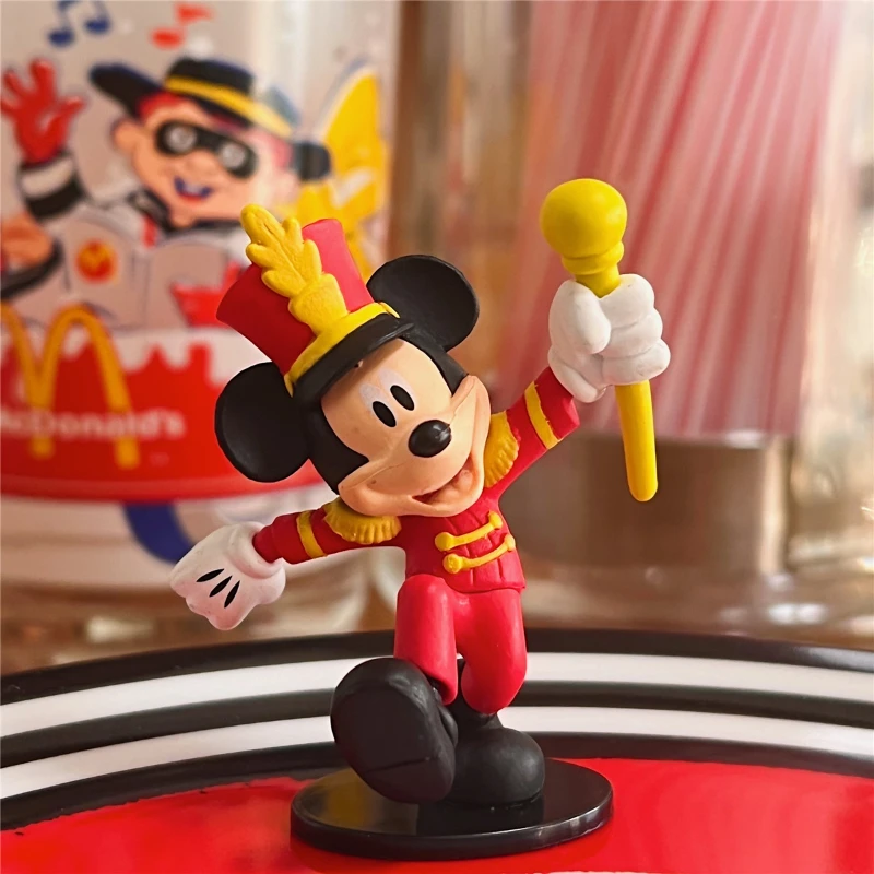 Disney Anime Figure Cute Cartoon Mickey Figure Model Doll Mickey Circus Series Toys Desktop Decoration for Kids Best Gifts