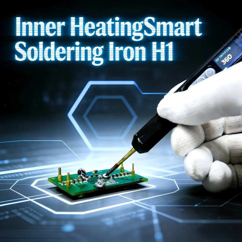 HISEECON H1 스마트 납땜 스테이션 65W 전기 납땜 인두 조절 가능한 일정 온도 고속 가열 납땜 인두 키트