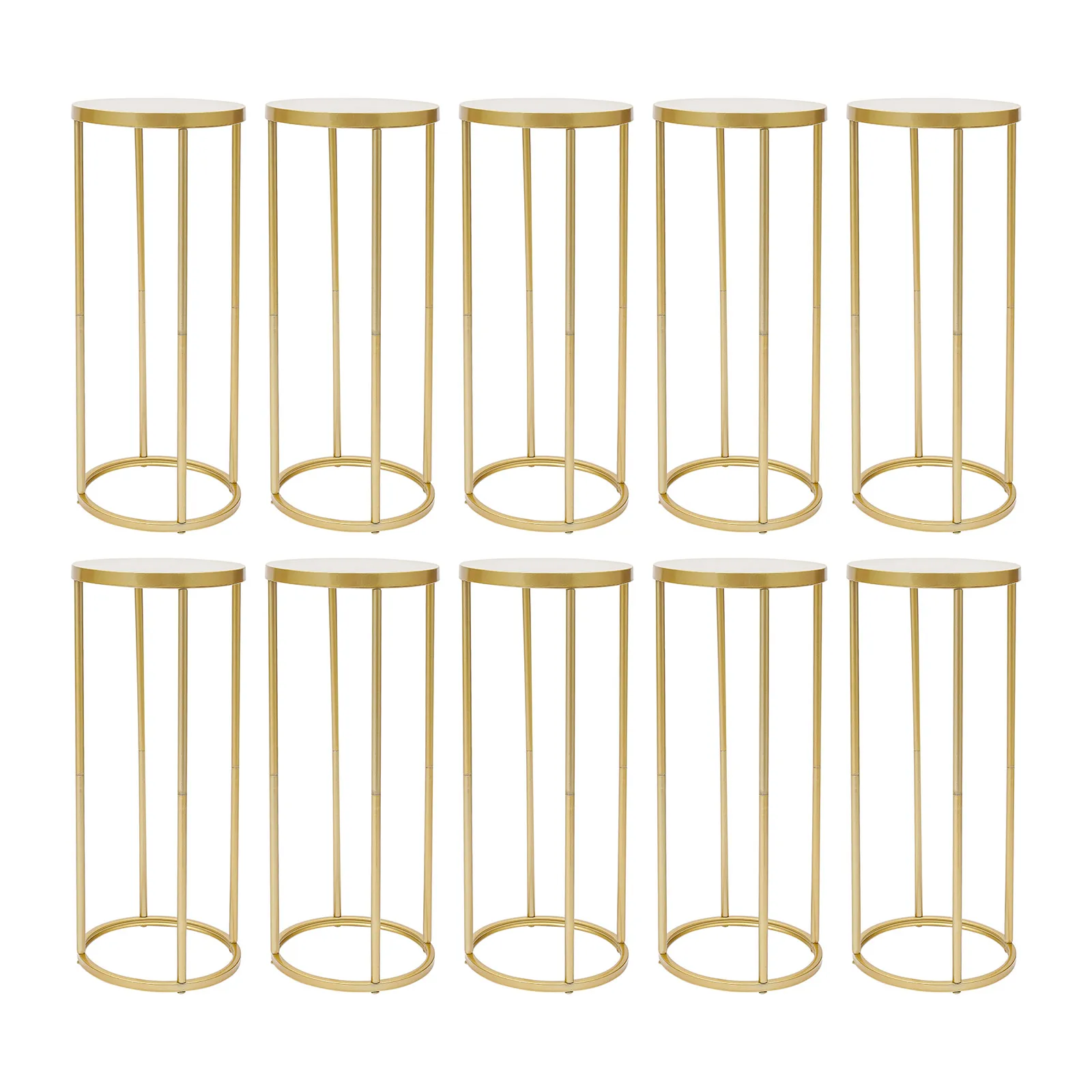 10 Pcs Wedding Decoration Wedding Column Centerpieces Flower Stand Flower Vases Display Rack