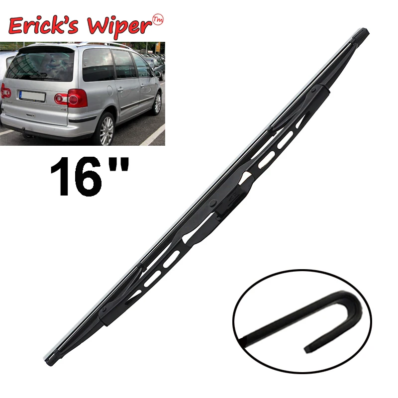 

Erick's Wiper 16" Rear Wiper Blade For VW Sharan MK1 2002 - 2010 Windshield Windscreen Clean Tailgate Window Car Rain Brush