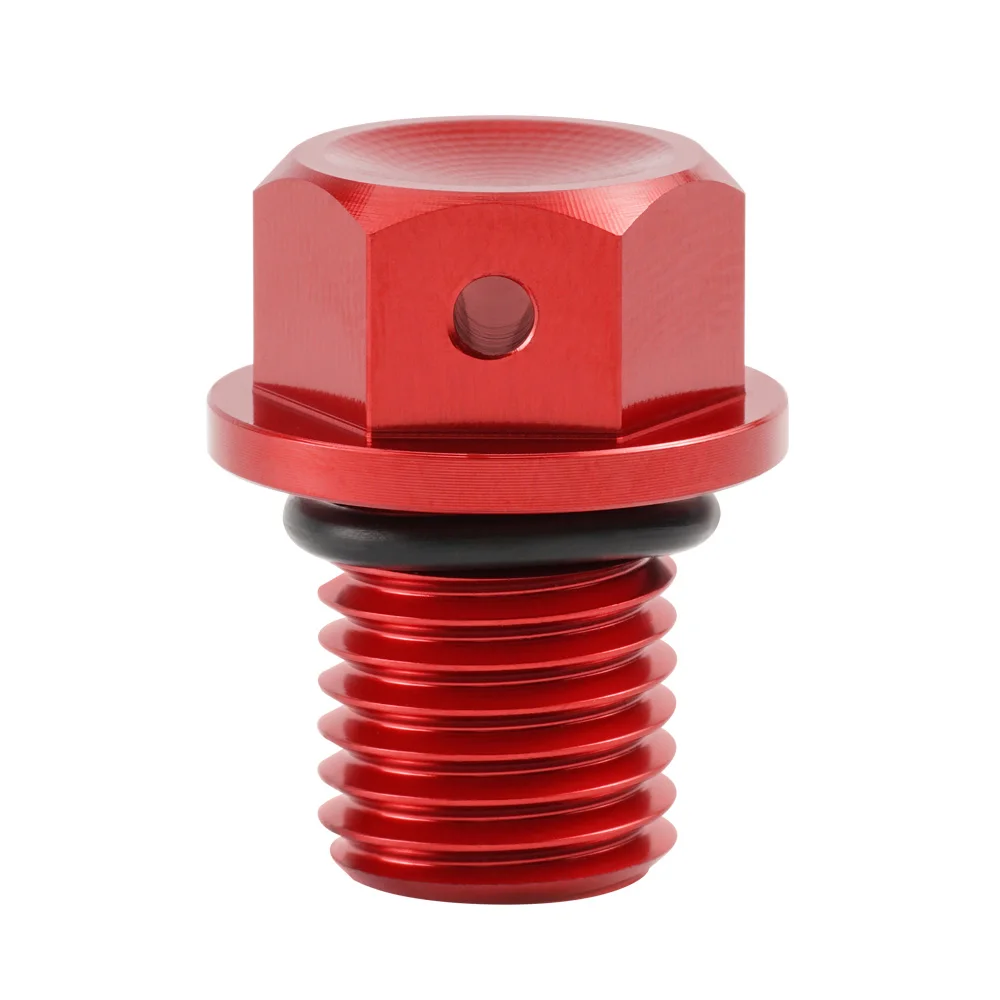 M12xP1.5 Magnetic Oil Drain Plug Bolt Screw Honda CR125 250 250R CRF250R XR 250 600R 650L CBR1000RR Suzuki Yamaha Kawasaki oil drain plug motorcycle screws stainless steel screw stainless steel bolt carbon steel bolts brass standoff bolt