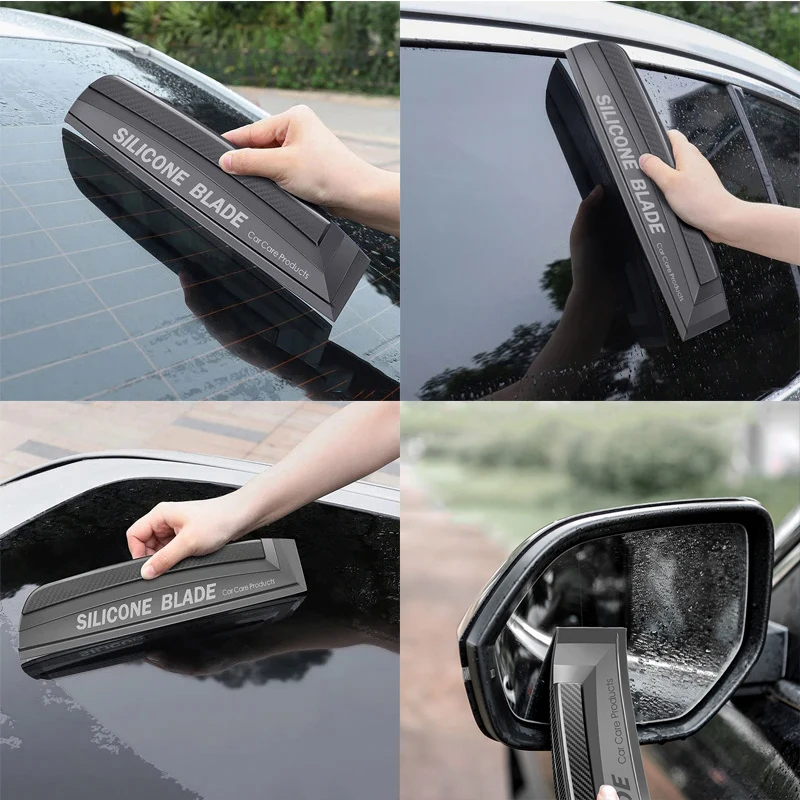 Window Scraper Non-Scratch Soft Silicone Handy Squeegee Car Wrap Tools Window Wiper Drying Blade Clean Scraping Film Scraper Tools Accessories window wiper window scraper tool window scraper window tinting squeegee vinyl squeegee silicone squeegee car film scraper car vinyl scraper silicone scraper automotive film tools window tint squeegee car wrapping tools