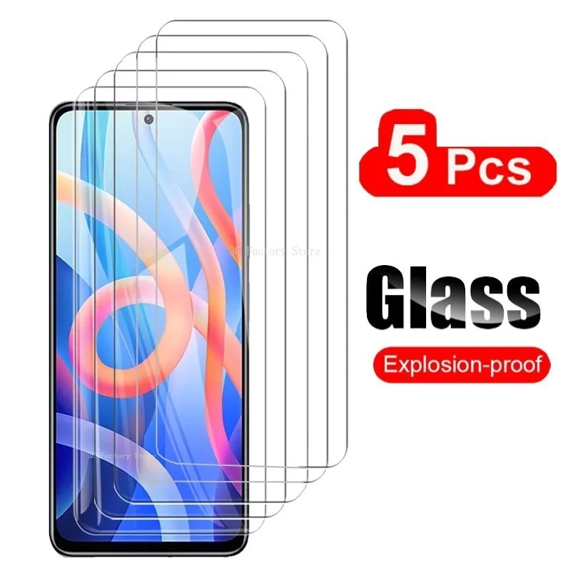 

5 шт., Защитное стекло для экрана Redmi Note 11 10 12 Pro Plus 11S