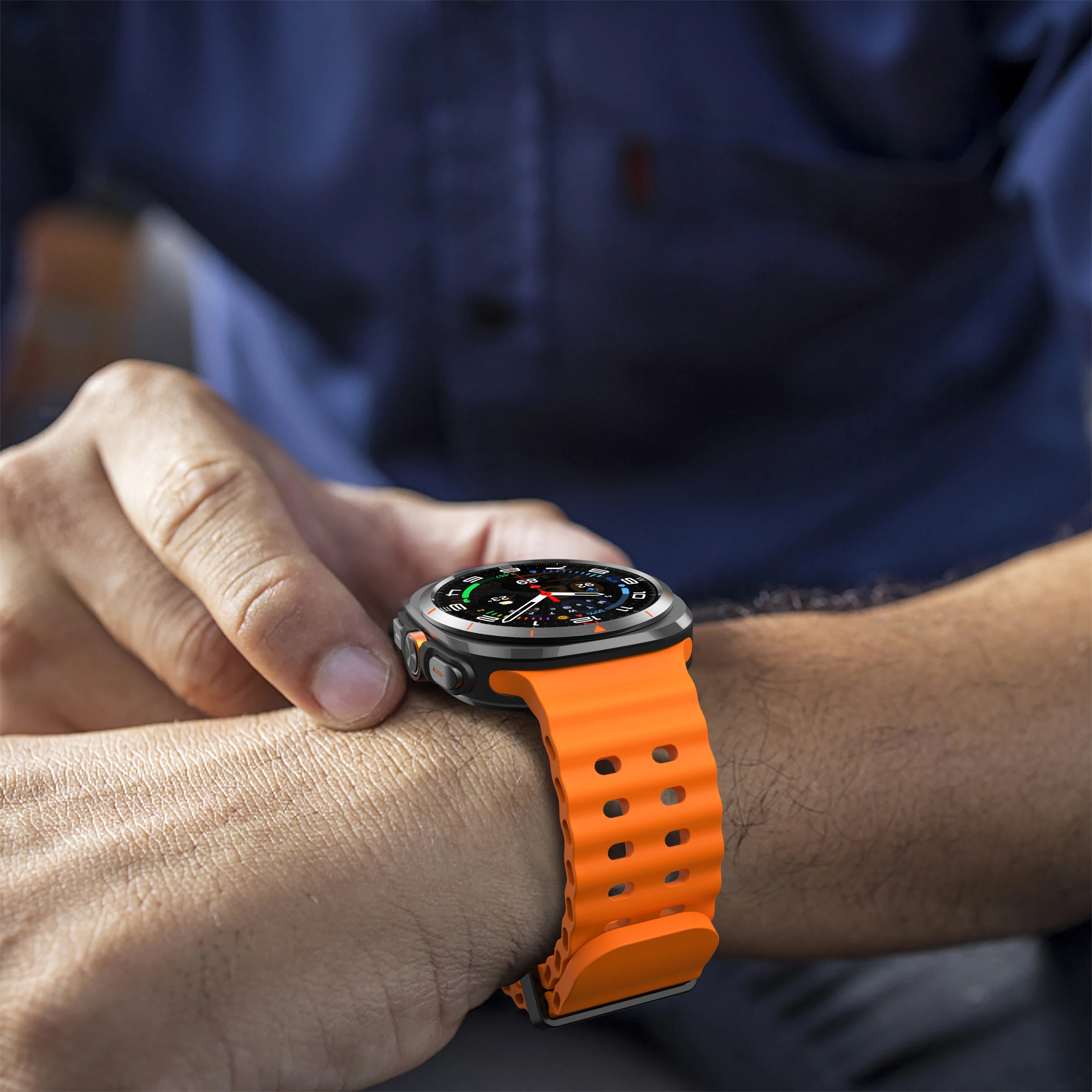 Marine Band Sport Silicone Bracelet for Watch 47mm - Ultra Accessories