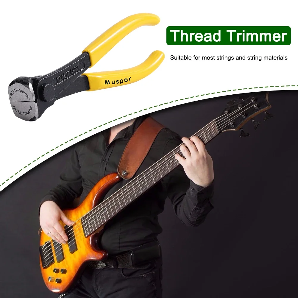 Muspor Guitar Fret Wire End Cutter Professional Guitar String Cutter Pliers Repair Maintenance Luthier Tool Accessories guitar repair tool