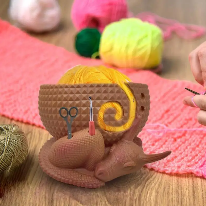 Dragon and Egg Yarn Bowl Creative Woolen Knitting Storage Basket Organizer Crafts Crochet Accessories