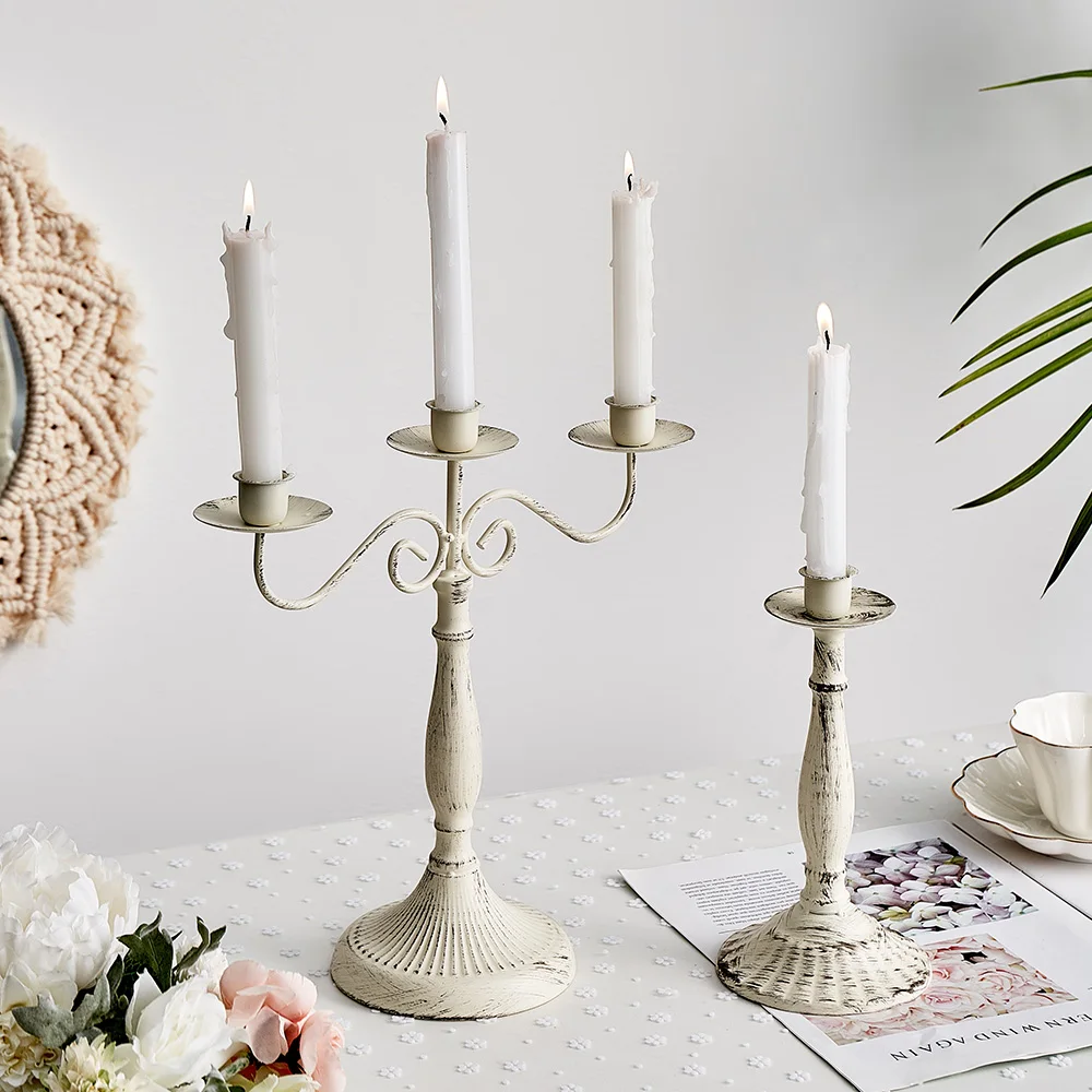 Candle Holders Nordic Creative Metal Candlestick Centerpieces Road Lead Candelabra Centerpieces Wedding Christmas Decor Love Gift