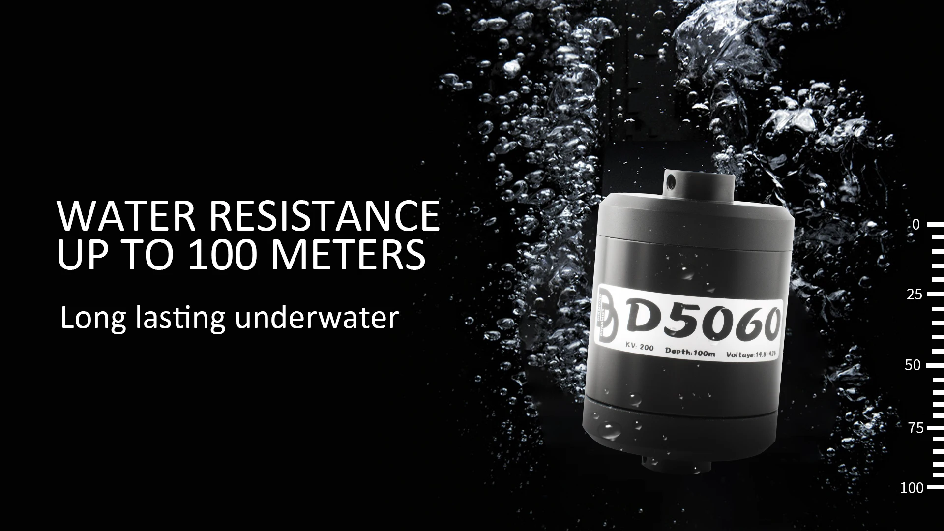 DD 5060, 200KV, 14,9-42V, 600W, Bürstenlosen Motor, Wasserdicht, unterwasser 200m, Für ROV, Unbemannte Schiff, Unterwasser – Detail 4