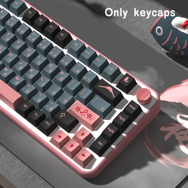 メカニカルキーボード用ナイトサクラキーキャップ,昇華型,pbt 