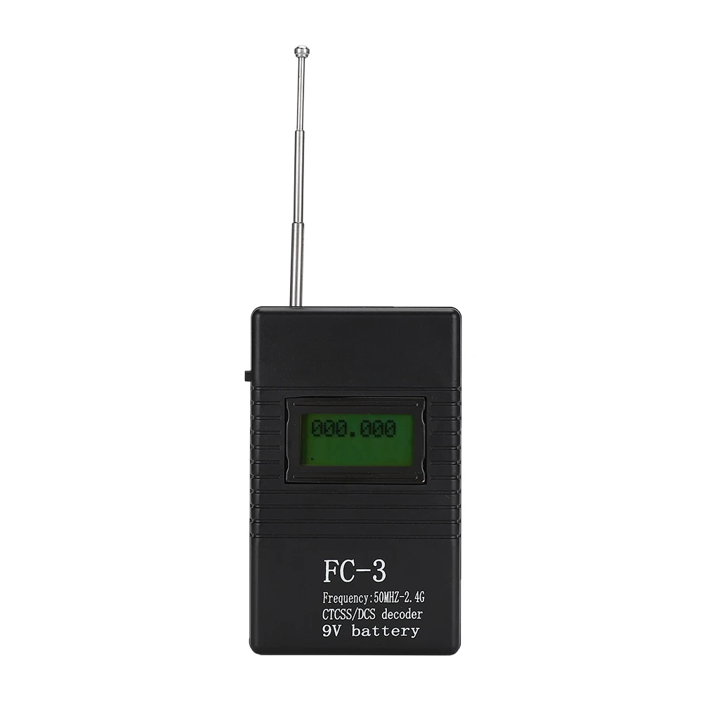 

Portable Walkie Talkie RF Power Frequency Counter Meter Tester Decoder 50MHZ-2.4G
