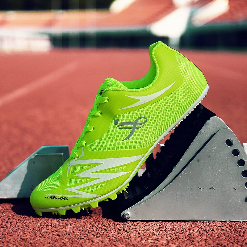 Track and Field Shoes for Men and Women, Athletics Training, Lightweight Running Sneakers, Plus Size, Students