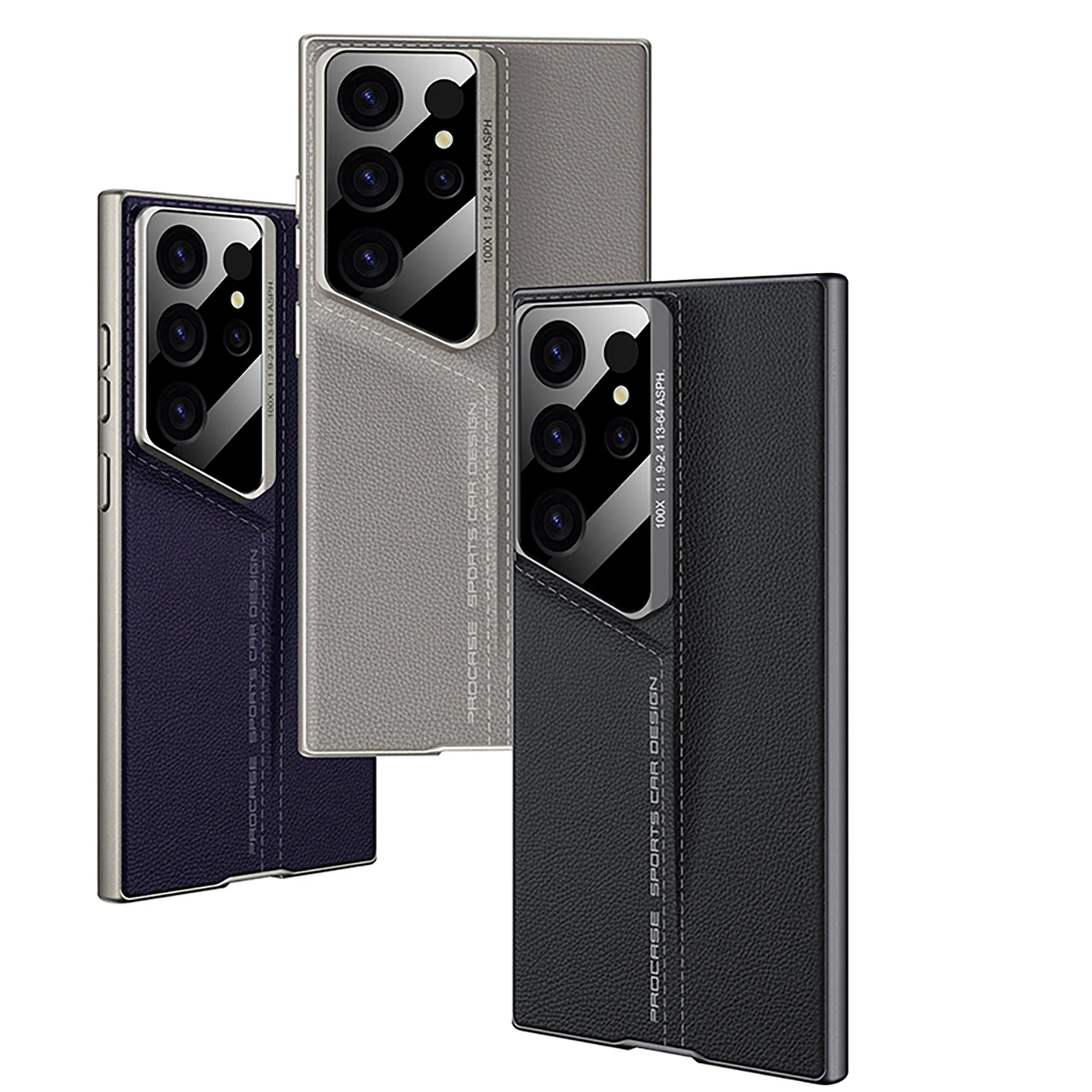 Vegan Leather Fashion Anti-Knock Hard Shell Phone Case