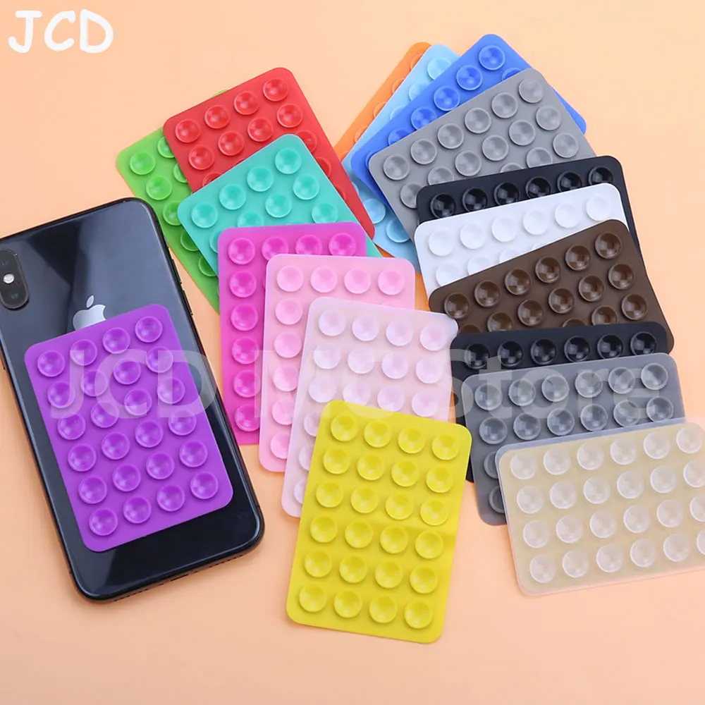 2pcsThickened Silicone Suction Cup 24Square Suction Cups Mobile Phone Tablet Luggage Cup Universal Strong Adhesive Stand