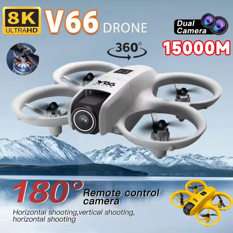 V66 Mini RC Drone 8K Profession HD Wide Angle Camera WiFi FPV Intelligent Obstacle Avoidance Foldable Helicopter Quadcopter Toys mini drone,remote control helicopter,remote control drone,mini helicopter toys