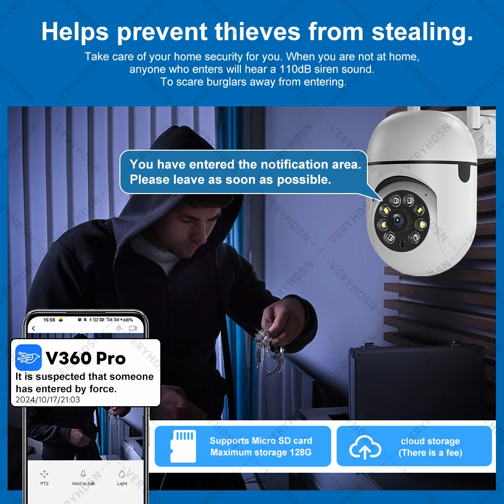 3MP واي فاي كاميرات IP مراقبة في الهواء الطلق فيدي...